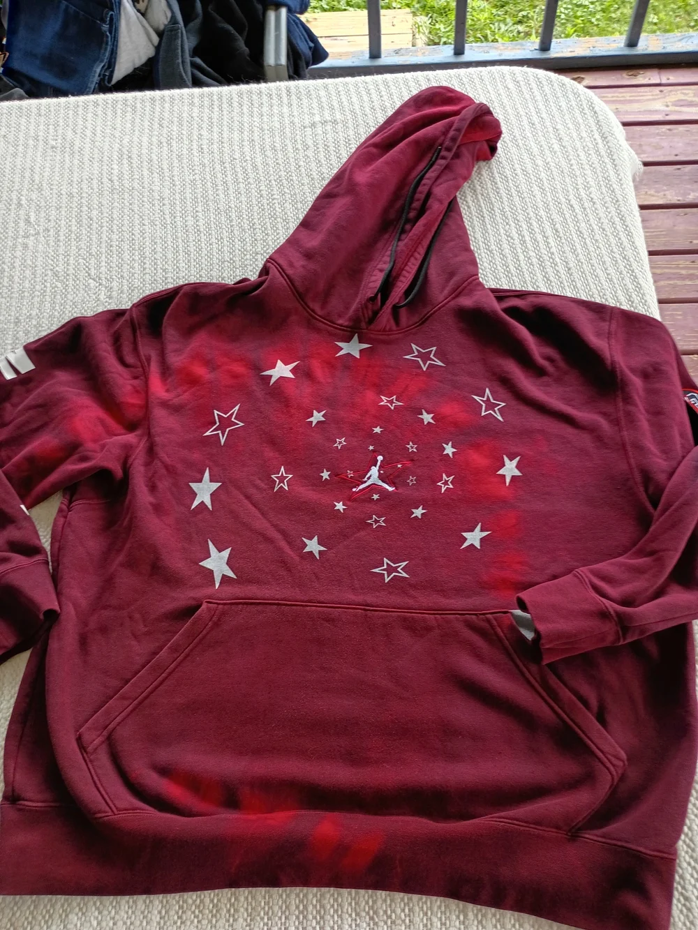 Jordan Men’s Maroon Star Graphic Hoodie